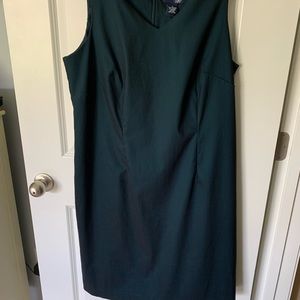 Dark aqua sheath dress